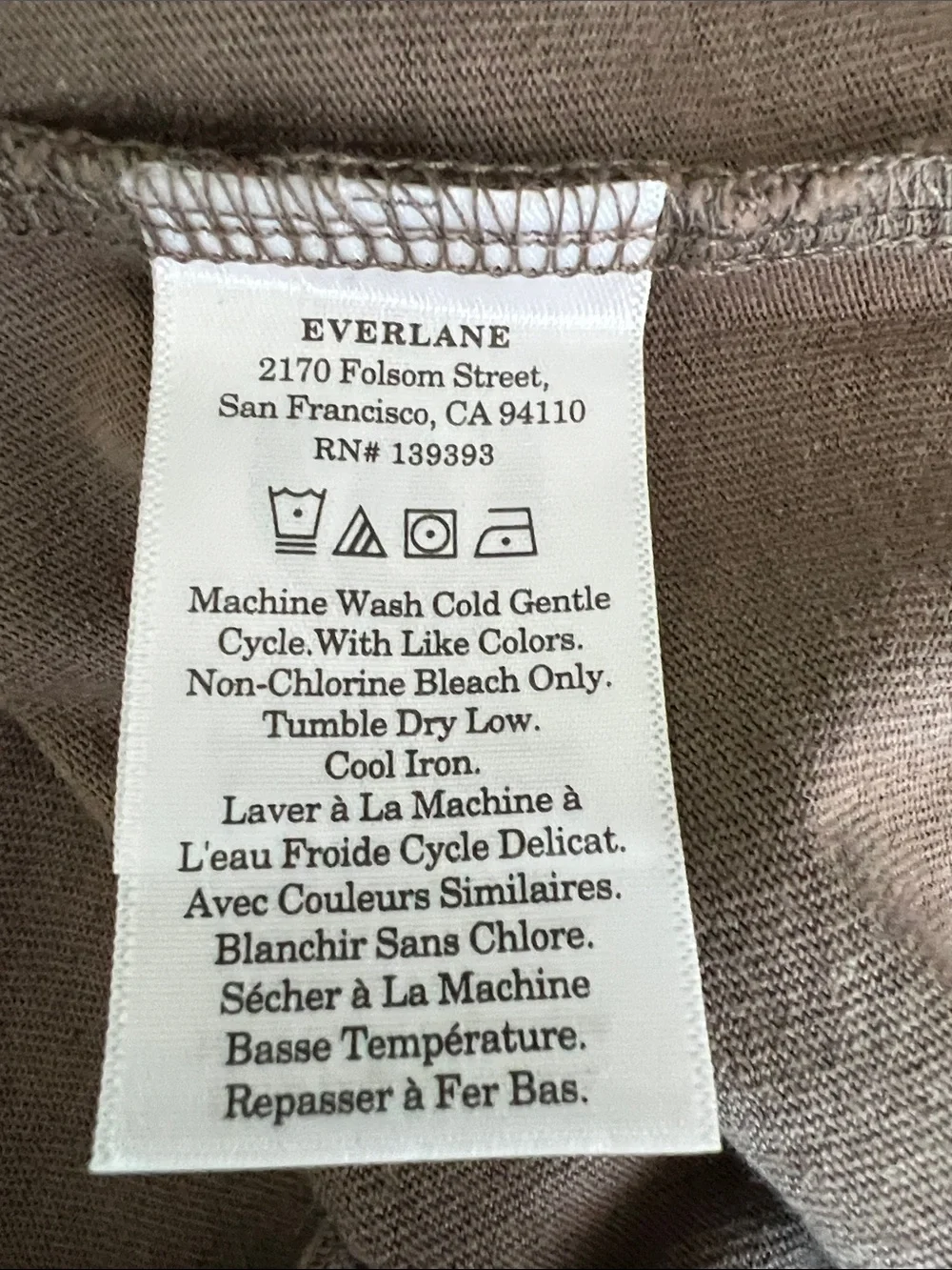 New Everlane OVERSIZED MIDWEIGHT TEE Deep Taupe Size L - Picture 7 of 13